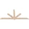 Ekena Millwork Kennewick Smooth Timber Gable Bracket, Douglas Fir, 96"W x 48"H x 1 1/2"D x 5 1/2"F, 12/12 Pitch GBW096X48X0206KEN00SDF - alternate 3